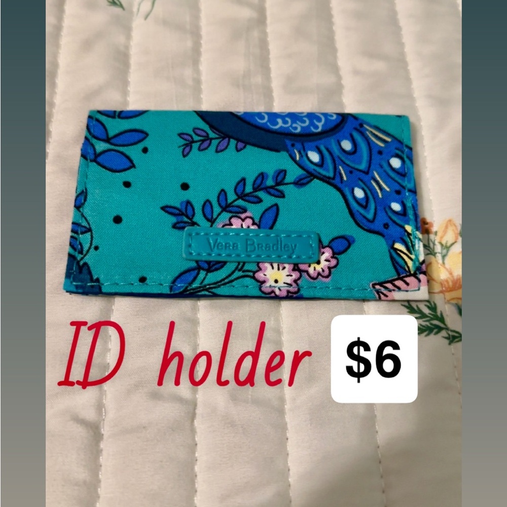 Vera Bradley Diamond Pattern Blue Wallet